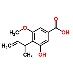 4-(But-3-en-2-yl)-3-hydroxy-5-Methoxybenzoic acid Structure