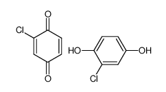 chloro-[1,4]benzoquinone, compound of chloroquinone with chlorohydroquinone Structure