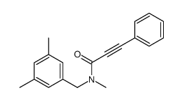 N-[(3,5-dimethylphenyl)methyl]-N-methyl-3-phenylprop-2-ynamide结构式