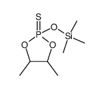 4,5-dimethyl-2-trimethylsiloxy-1,3,2λ5-dioxaphospholane-2-sulfide结构式