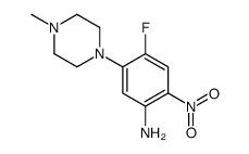 4-fluoro-5-(4-methylpiperazin-1-yl)-2-nitroaniline Structure