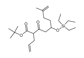 tert-butyl 2-(prop-2-enyl)-5-(triethylsilanyloxy)-8-methyl-non-8-enoate Structure