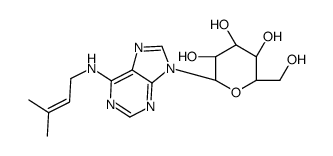 9-(β-D-Glucopyranosyl)-N-(3-methyl-2-buten-1-yl)-9H-purin-6-amine结构式
