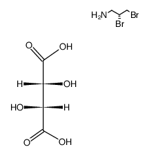 mono-(+)-2,3-Dibromopropylamine d-tartrate salt结构式