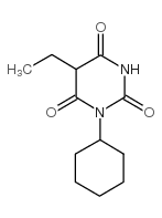 1-cyclohexyl-5-ethylbarbituric acid Structure