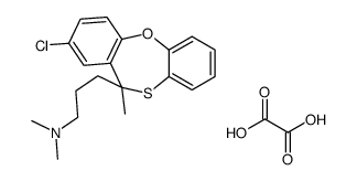 3-(8-chloro-6-methylbenzo[b][1,5]benzoxathiepin-6-yl)propyl-dimethylazanium,2-hydroxy-2-oxoacetate Structure
