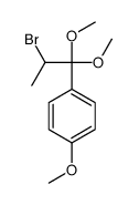 1-(2-bromo-1,1-dimethoxypropyl)-4-methoxybenzene Structure