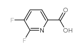 5,6-二氟吡啶-2-甲酸结构式