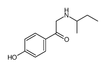 2-(butan-2-ylamino)-1-(4-hydroxyphenyl)ethanone结构式