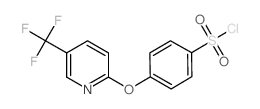 4-{[5-(三氟甲基)-2-吡啶基]-氧}苯磺酰氯结构式