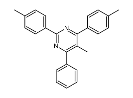 5-methyl-2,4-bis(4-methylphenyl)-6-phenylpyrimidine结构式