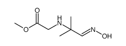 Glycine, N-[2-(hydroxyimino)-1,1-dimethylethyl]-, methyl ester结构式