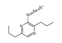 3-azido-2,5-dipropylpyrazine Structure