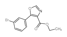 5-(3-溴苯基)-噁唑-4-羧酸乙酯结构式