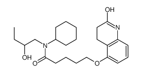 N-cyclohexyl-N-(2-hydroxybutyl)-5-[(2-oxo-3,4-dihydro-1H-quinolin-5-yl)oxy]pentanamide Structure