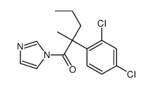 2-(2,4-dichlorophenyl)-1-imidazol-1-yl-2-methylpentan-1-one结构式