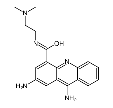 2,9-diamino-N-[2-(dimethylamino)ethyl]acridine-4-carboxamide结构式