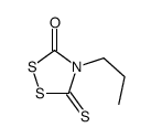 4-propyl-5-sulfanylidene-1,2,4-dithiazolidin-3-one结构式