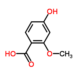 4-羟基-2-甲氧基苯甲酸结构式