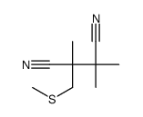 2,2,3-trimethyl-3-(methylsulfanylmethyl)butanedinitrile结构式