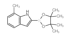 7-Methyl-1H-indole-2-boronic acid pinacol ester Structure