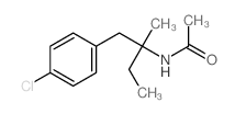 Acetamide,N-[1-[(4-chlorophenyl)methyl]-1-methylpropyl]-结构式