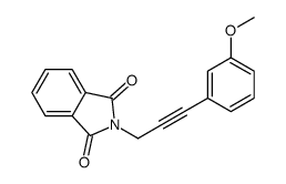 2-[3-(3-methoxyphenyl)prop-2-ynyl]isoindole-1,3-dione结构式