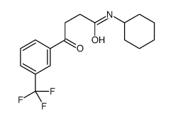 N-cyclohexyl-4-oxo-4-[3-(trifluoromethyl)phenyl]butanamide Structure