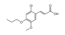 2-Propenoic acid, 3-(2-chloro-5-methoxy-4-propoxyphenyl) Structure