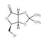 5-溴-5-去氧-2,3-异丙亚基-D-核糖内酯结构式