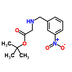 2-Methyl-2-propanyl N-(3-nitrobenzyl)glycinate Structure