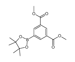 3,5-双(甲氧羰基)苯硼酸片呐醇酯结构式