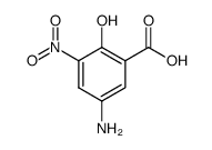 5-Amino-2-hydroxy-3-nitrobenzoic acid结构式
