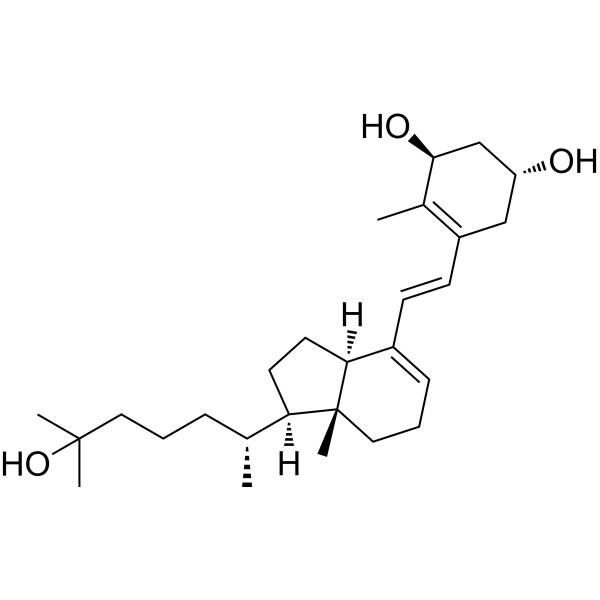 (E)-1α,25-Dihydroxyprevitamin D3结构式
