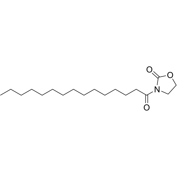 N-肉豆蔻DL-丝氨酸内酯结构式