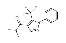 N,N-dimethyl-1-phenyl-5-(trifluoromethyl)pyrazole-4-carboxamide Structure