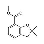 methyl 2,2-dimethyl-2,3-dihydro-1-benzofuran-7-carboxylate结构式