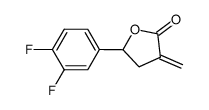 5-(3,4-difluoro-phenyl)-3-methylene-dihydro-furan-2-one Structure