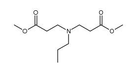methyl 3-[(3-methoxy-3-oxopropyl)(propyl)amino]propanoate Structure