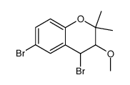 4,6-dibromo-3-methoxy-2,2-dimethyl-chroman Structure