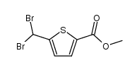 5,5-dibromomethylthiophene-2-carboxylic acid methyl ester结构式