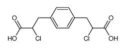 2,2'-dichloro-3,3'-p-phenylene-di-propionic acid Structure