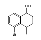 5-bromo-4-methyl-1,2,3,4-tetrahydro-[1]naphthol结构式