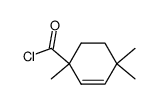 2-Cyclohexene-1-carbonyl chloride, 1,4,4-trimethyl- (6CI)结构式
