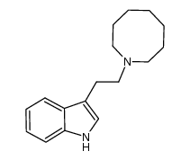 N-(2-(3-indolyl)ethyl)heptamethyleneimine结构式
