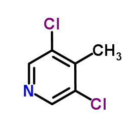 3,5-二氯-4-甲基吡啶结构式