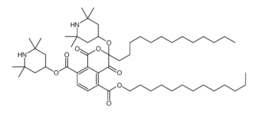 2-O,4-O-bis(2,2,6,6-tetramethylpiperidin-4-yl) 1-O,3-O-ditridecyl benzene-1,2,3,4-tetracarboxylate结构式