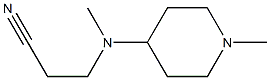3-[甲基-(1-甲基-哌啶-4-基)-胺]-丙腈结构式
