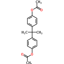 2,2-双(4-乙酰氧基苯基)丙烷结构式