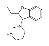 3-[(2-ethyl-2,3-dihydro-1-benzofuran-3-yl)-methylamino]propan-1-ol结构式